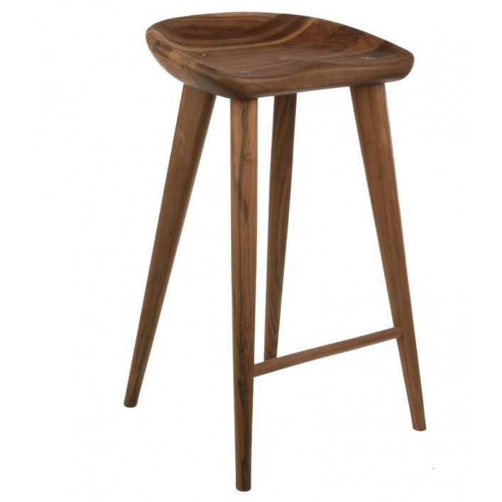 Барный стул Craig Bassam Tractor Counter Stool Белый дуб Орех в Краснодаре | Loft Concept 