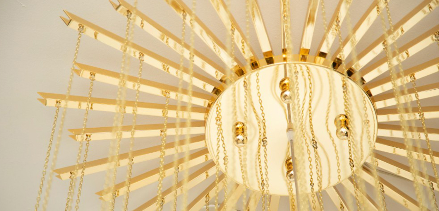 Дизайнерская Люстра Модерн середины ХХ века Flushmount Murano White Glass and Brass Ceiling Light - фото №2