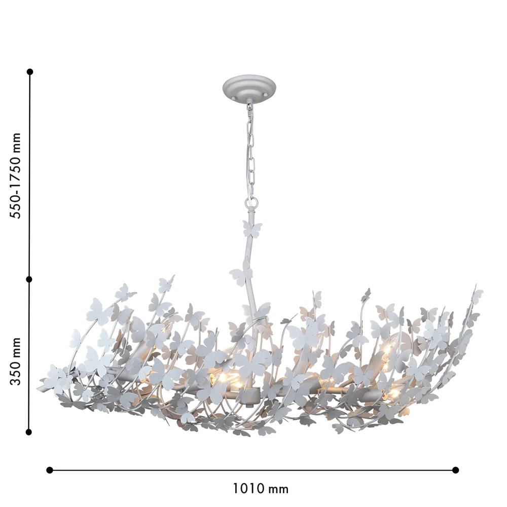 Люстра с абажуром оформленным в виде стаи бабочек Eternal Butterflies в Краснодаре