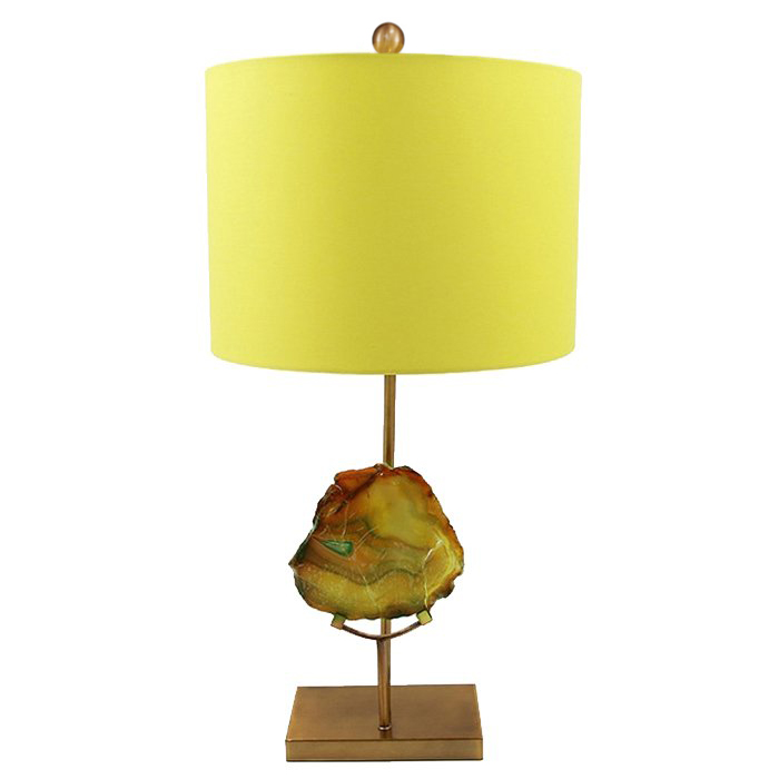 Настольная Лампа Agate Table Lamp Yellow Золотой Желтый в Краснодаре | Loft Concept 