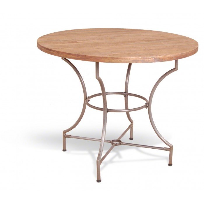 Cтол Industrial Metal Rust Round Dining Table  в Краснодаре | Loft Concept 