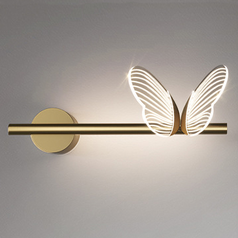 Бра Бабочка Butterfly Wall Lamp F Золотой Прозрачный в Краснодаре | Loft Concept 