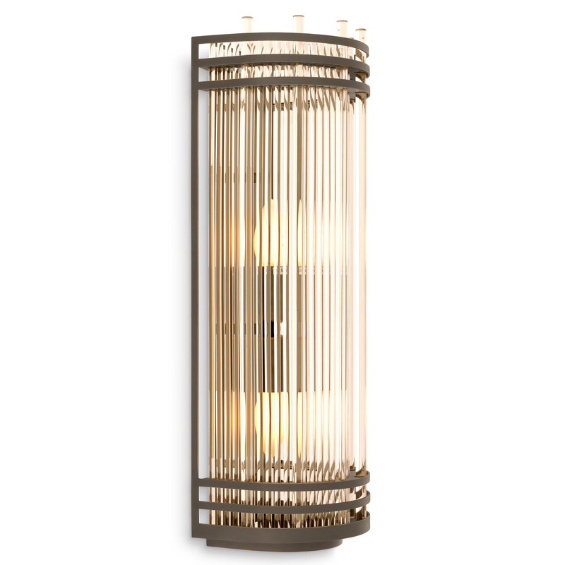 Бра Eichholtz Wall Lamp Gulf L Bronze Бронза Прозрачный в Краснодаре | Loft Concept 