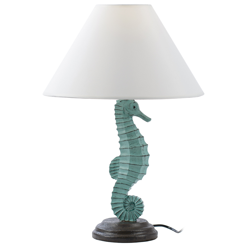 Настольная лампа Sea Horse Table Lamp Голубой пастельный Белый в Краснодаре | Loft Concept 