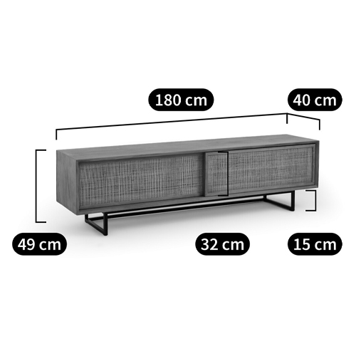 ТВ-тумба из массива тика Busto TV Stand в Краснодаре