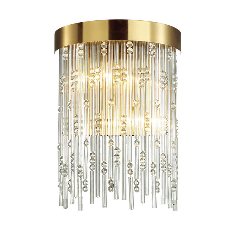 Бра Hailstorm Rain Kerri Wall lamp gold Прозрачный (Transparent) Золотой в Краснодаре | Loft Concept 