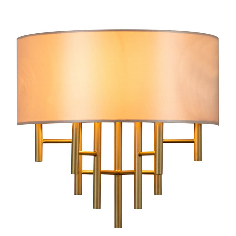 Бра Oswell Lampshade Wall Lamp Латунь Бежевый в Краснодаре | Loft Concept 