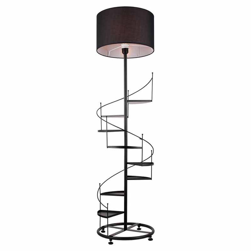 Торшер Spiral Staircase Floor Lamp Black Черный в Краснодаре | Loft Concept 