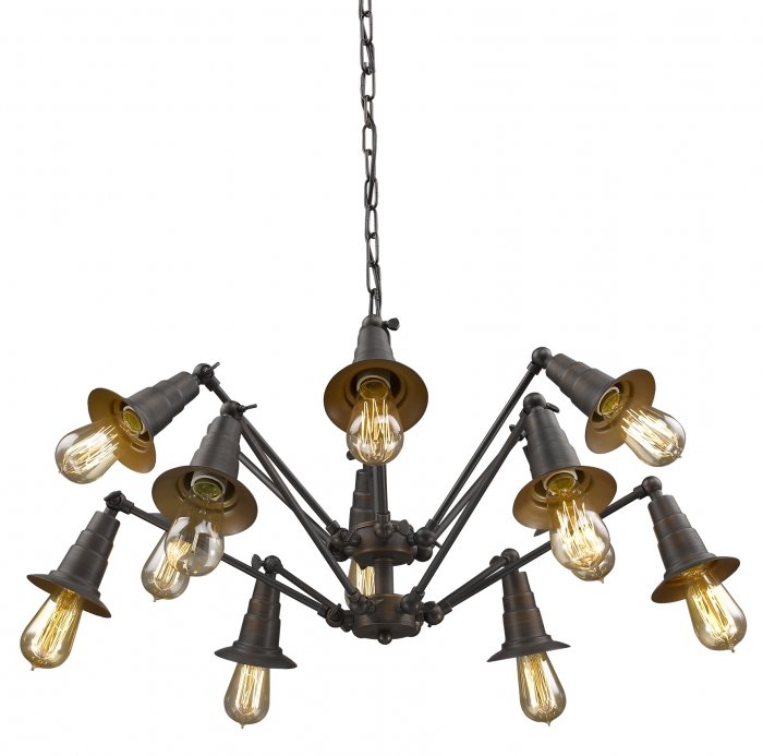 Люстра Loft Spider Chandelier 12 Коричневый винтаж в Краснодаре | Loft Concept 