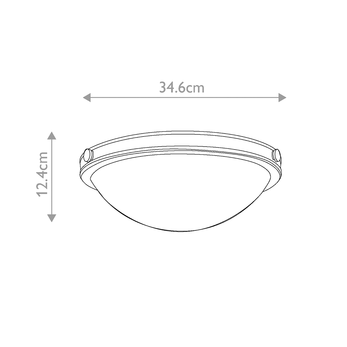 Потолочный светильник цвета латунь с полусферическим матовым белым плафоном Hinkley в Краснодаре