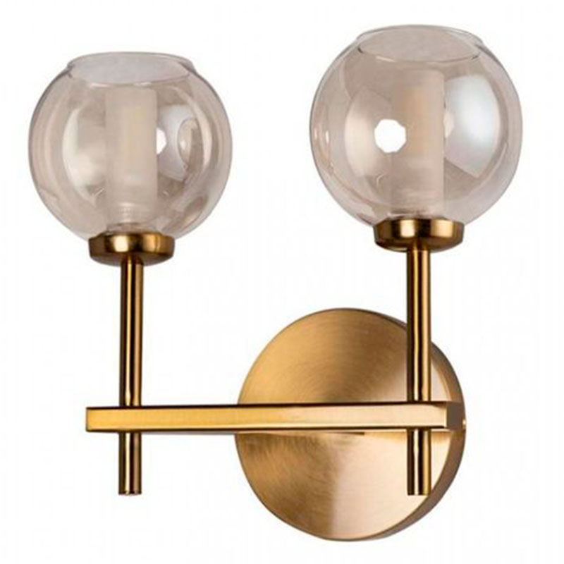 Бра RH Boule de Cristal Double Wall Lamp amber Gold Золотой Амбре янтарь в Краснодаре | Loft Concept 