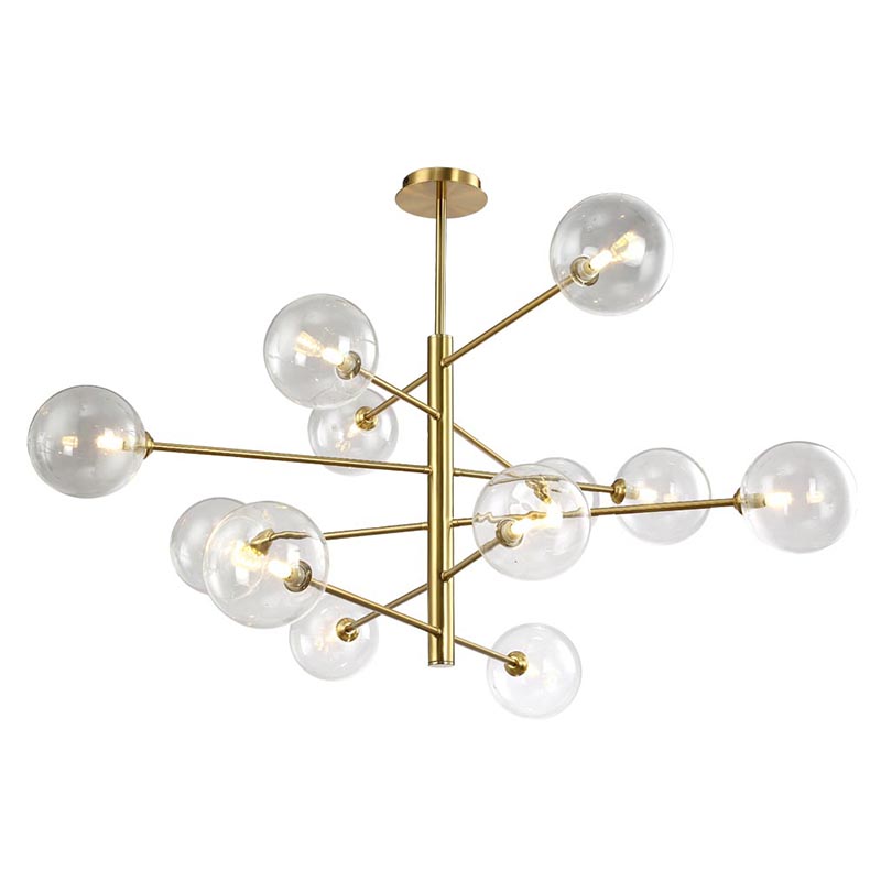 Люстра Gallotti & Radice Chandelier Gold 12 Глянцевое золото в Краснодаре | Loft Concept 