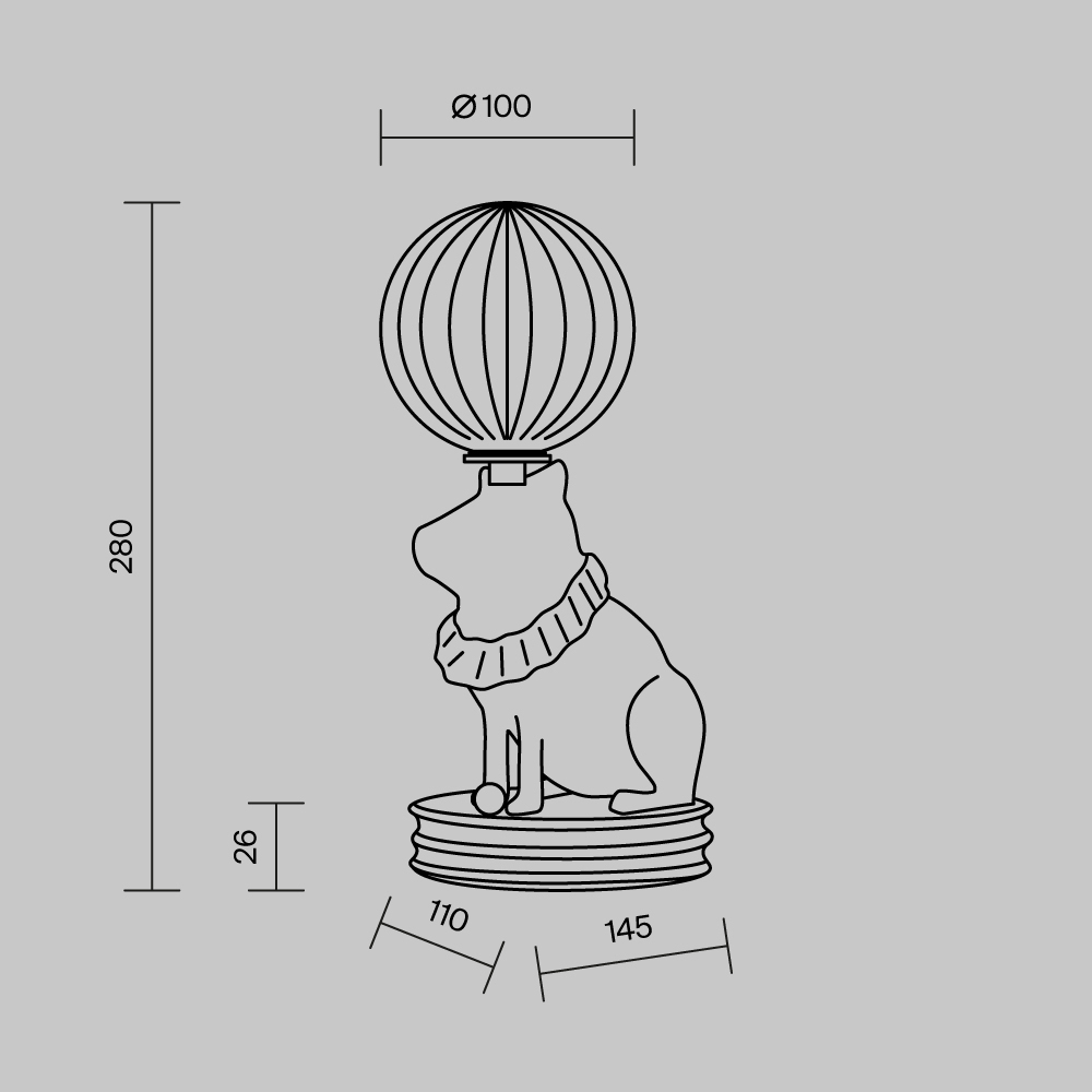Настольный светильник Senor Capybara 3000К 5Вт в Краснодаре