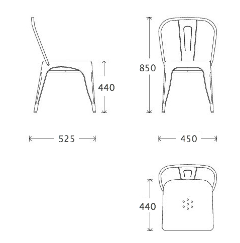 Кухонный стул Tolix Chair в Краснодаре