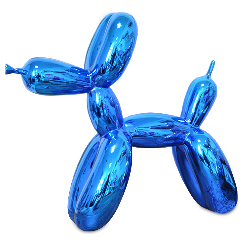 Статуэтка Jeff Koons Balloon Dog shining blue Светло-синий в Краснодаре | Loft Concept 