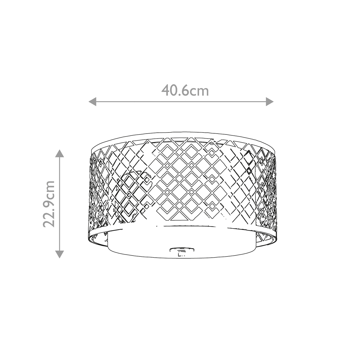 Потолочный светильник золотого цвета с каркасом в виде геометрических ромбов Elstead Lighting в Краснодаре