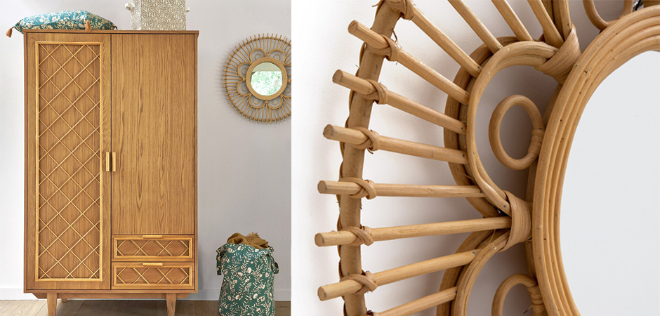 Зеркало Mirror Rattan Round D65 Зеркало Mirror Rattan Round D65 - Loft-Concept в Краснодаре