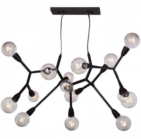 Люстра Polygon Chandelier 15 Black Черный в Краснодаре | Loft Concept 