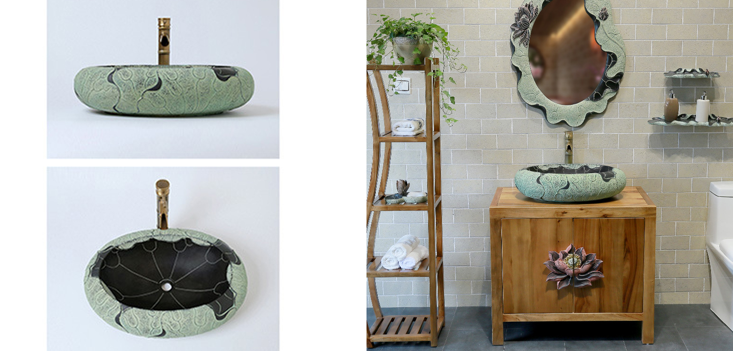 Раковина Lotus Leaf Oval - фото №1