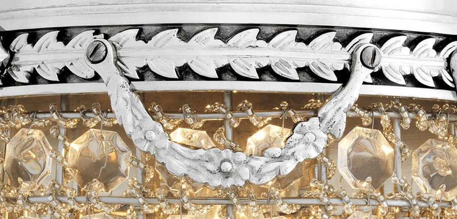 Бра Eichholtz Wall Lamp Emperor Nickel - Loft-Concept в Краснодаре