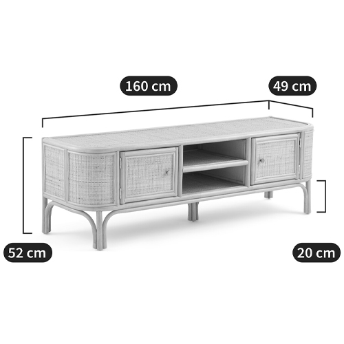 ТВ-тумба из плетеного ротанга Simone Rattan TV Stand в Краснодаре