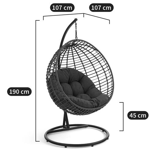 Подвесное уличное кресло Wallaker Hanging Chair в Краснодаре