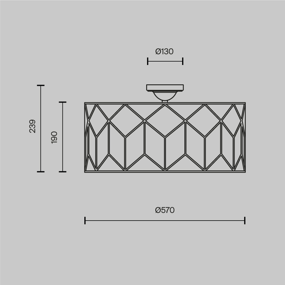 Потолочный светильник Messina Е27 в Краснодаре