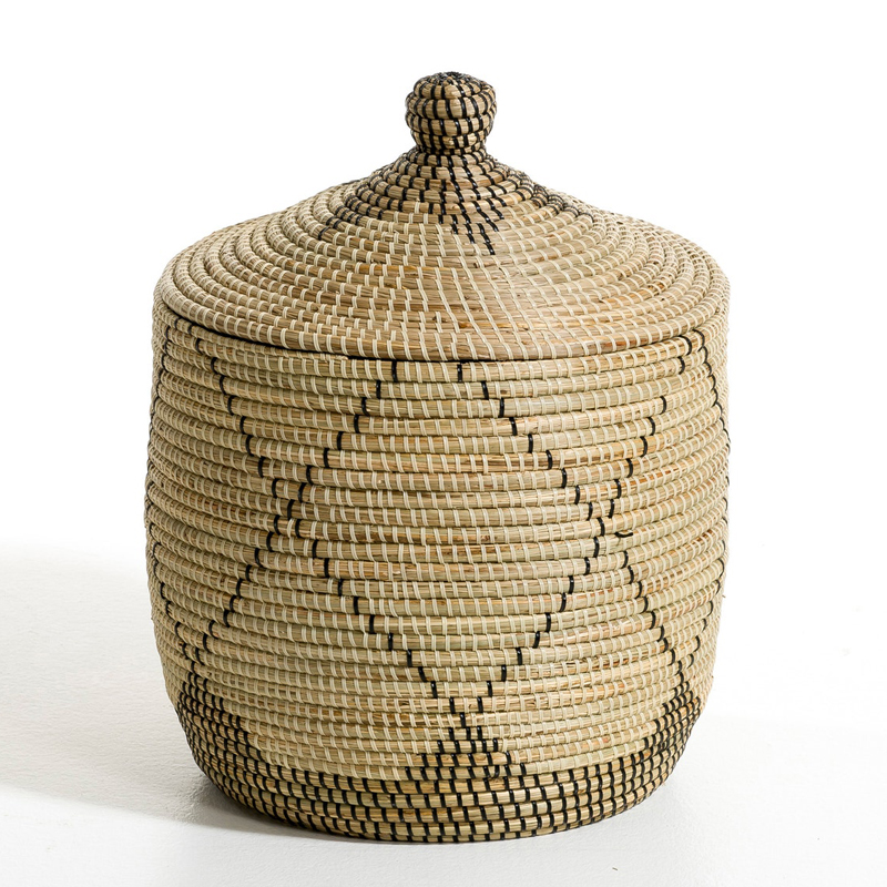 Ваза с крышкой Wicker Vase With Lid  в Краснодаре | Loft Concept 