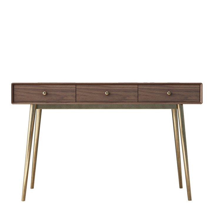 Консоль Walnut console Орех Глянцевое золото в Краснодаре | Loft Concept 