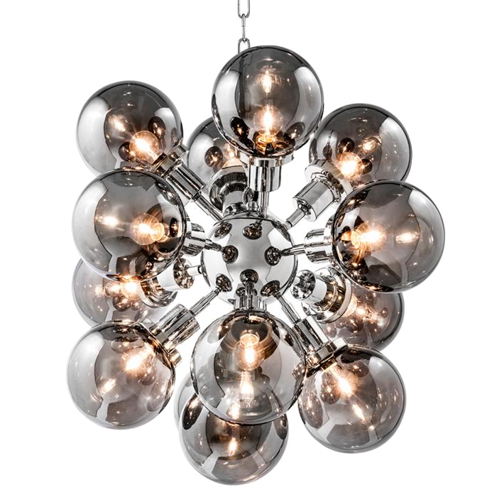 Люстра Chandelier Ludlow Nickel Никель Дымчатый (Smoke) в Краснодаре | Loft Concept 