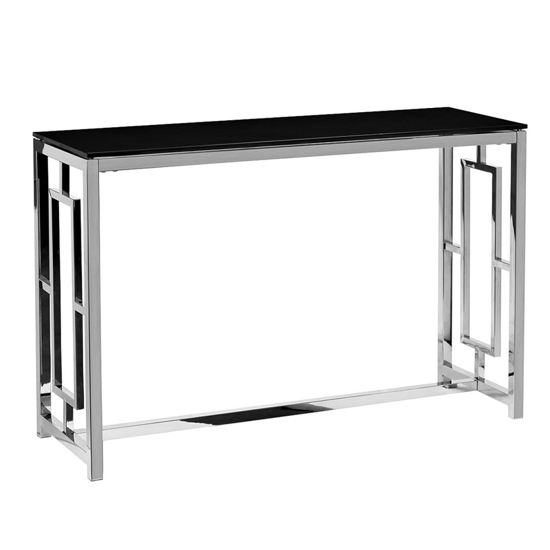 Консоль Console Black Glass Черный Хром в Краснодаре | Loft Concept 