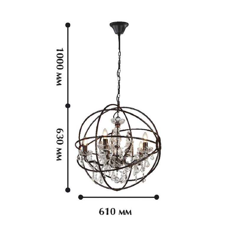 Современная люстра с элементами классики Orb Crystal в Краснодаре