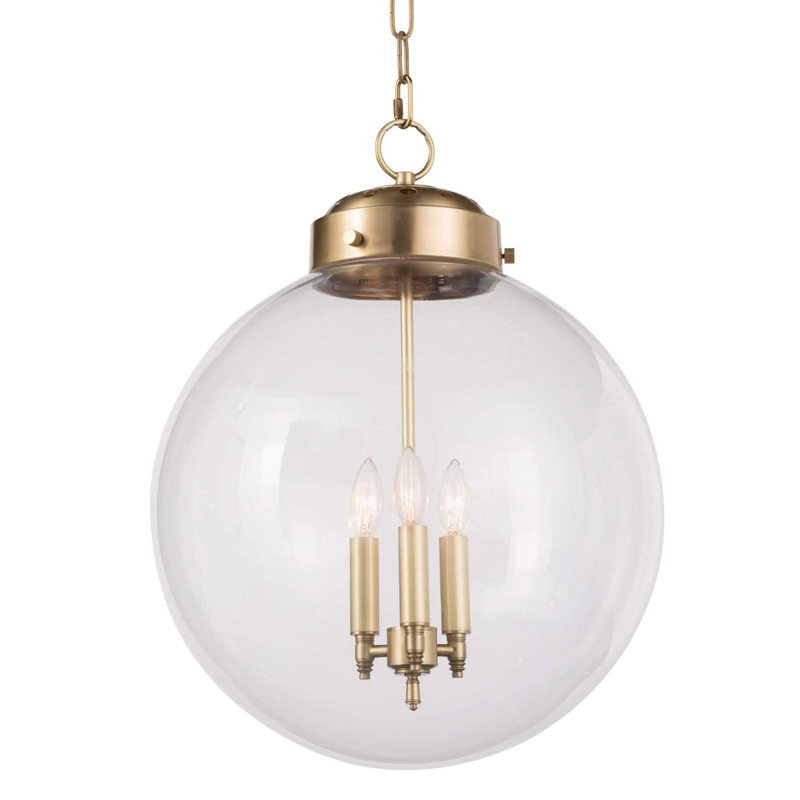 Подвесной светильник Conor Globe Hanging lamp Gold Золотой Прозрачный (Transparent) в Краснодаре | Loft Concept 