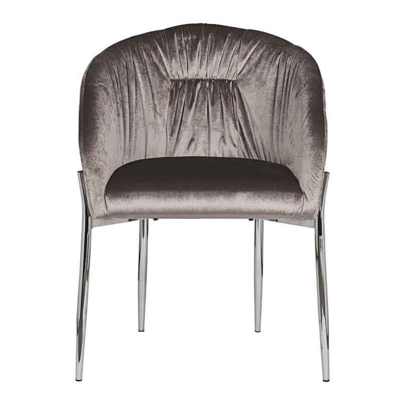 Стул Miranda Chair grey Светло-серый Нержавеющая сталь в Краснодаре | Loft Concept 