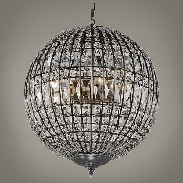 Люстра Gatsby Sphere Chandelier Silver Серебряный в Краснодаре | Loft Concept 