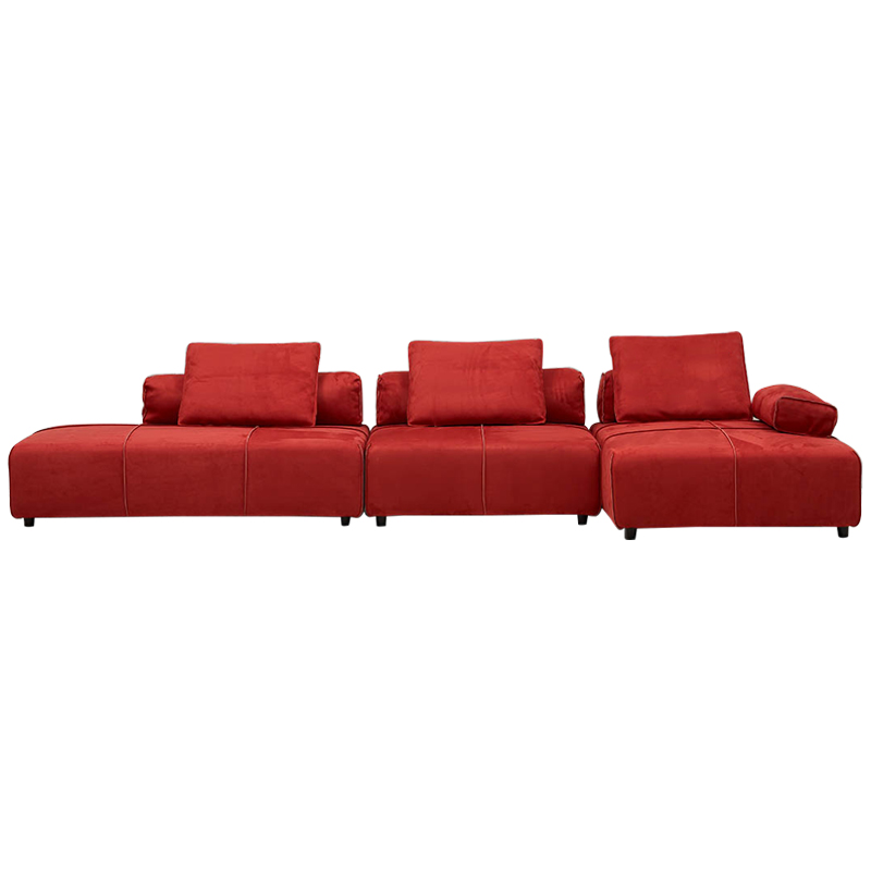 Угловой диван Quinn Red Sofa Красный в Краснодаре | Loft Concept 