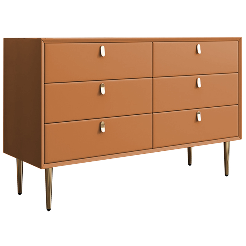 Комод Olson Leather Chest of Drawers 120 Оранжевый Синий Бежевый Серый Светло-серый Розовый Белый в Краснодаре | Loft Concept 