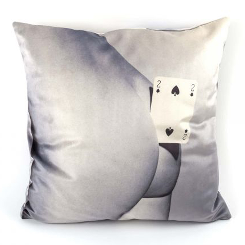 Подушка Seletti Cushion Two of spades Мульти в Краснодаре | Loft Concept 