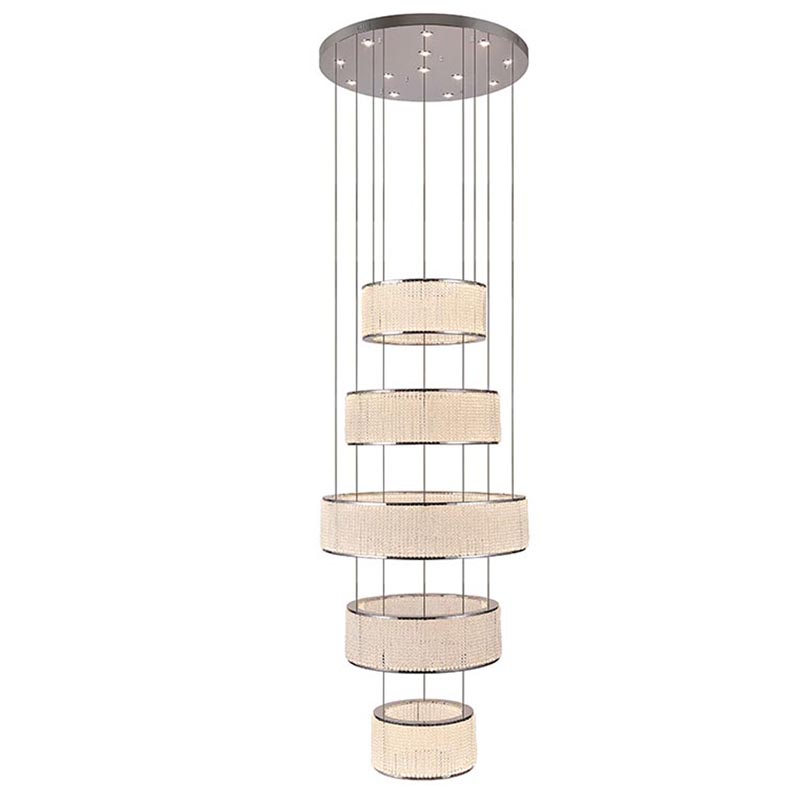 Люстра Crystal Shine Naomi 5 rings Chandelier Хром Прозрачный (Transparent) в Краснодаре | Loft Concept 