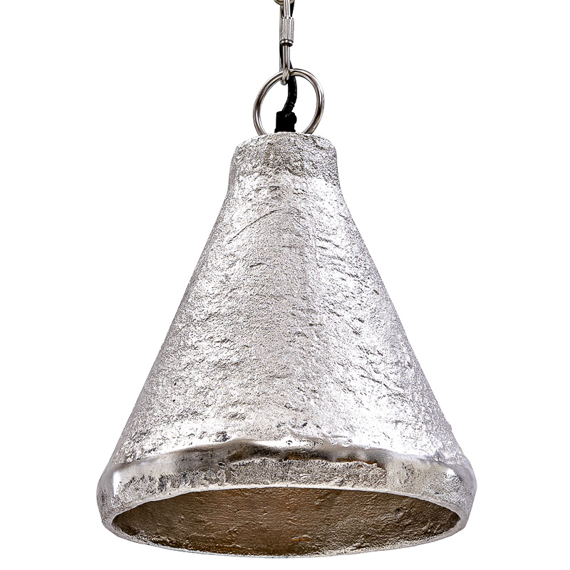 Подвесной светильник Rough Silver Pendant Серебряный в Краснодаре | Loft Concept 