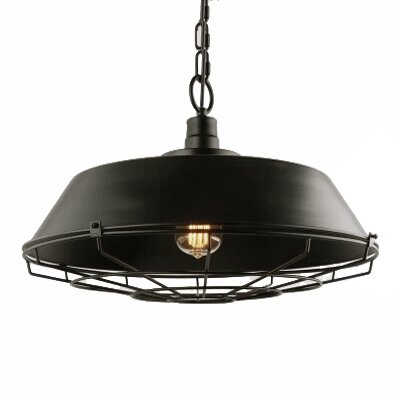 Люстра Dark Cage Pendant Черный Искусственная бурая ржавчина в Краснодаре | Loft Concept 