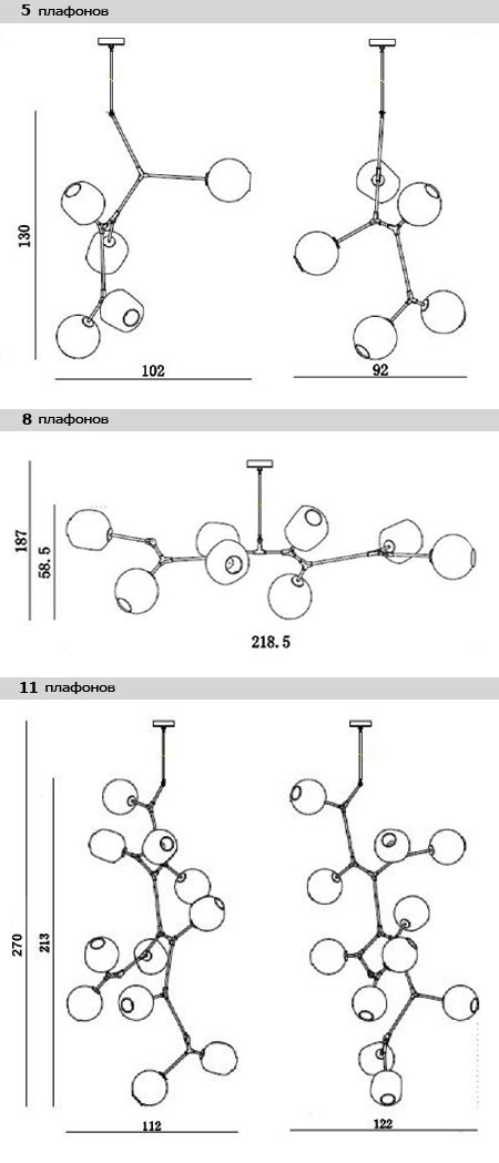 Люстра Branching Bubble Chandelier в Краснодаре