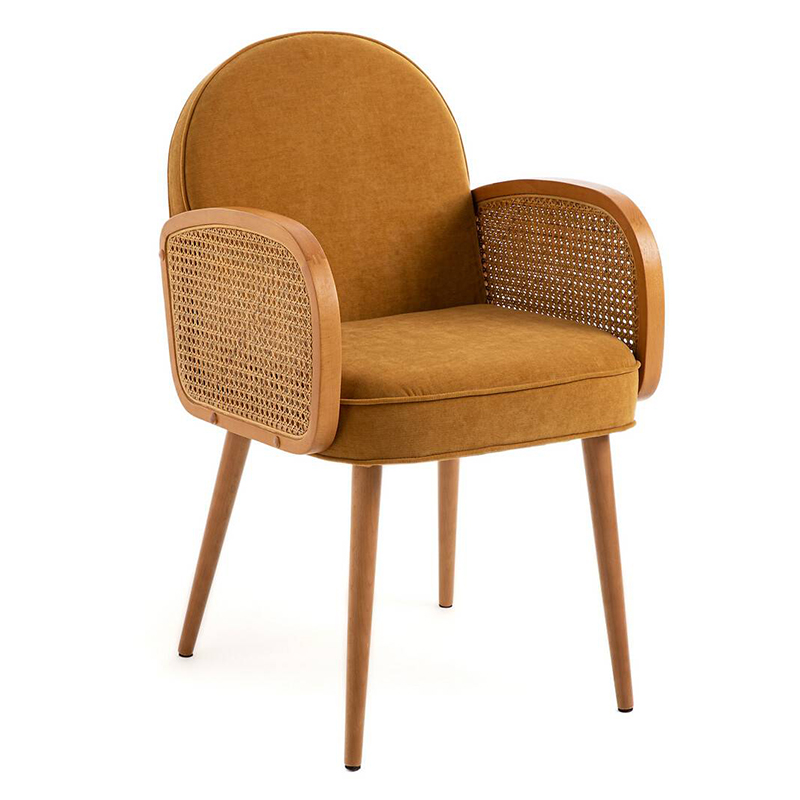 Стул Morten Wicker Mustard Chair Горчичный в Краснодаре | Loft Concept 