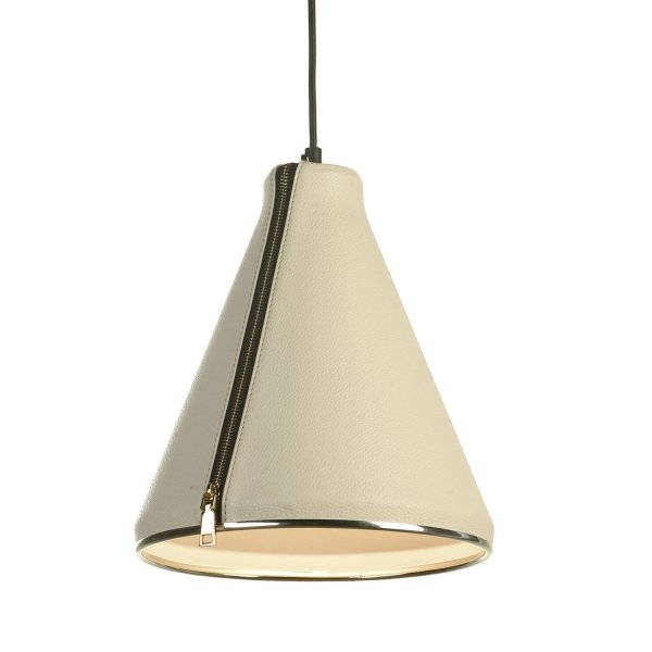 Подвесной светильник Leather Cone Beige Pendant  в Краснодаре | Loft Concept 