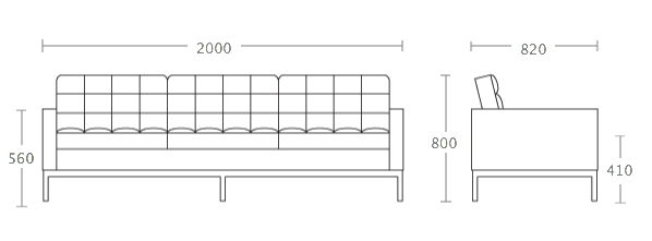 Диван Florence Knoll sofa в Краснодаре