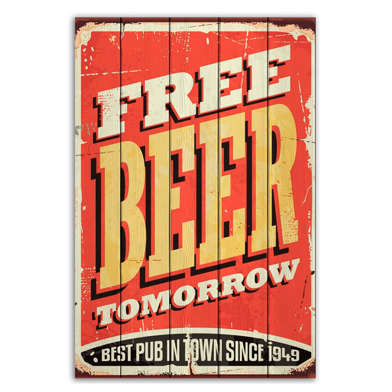 Постер Free Beer Tomorrow  в Краснодаре | Loft Concept 