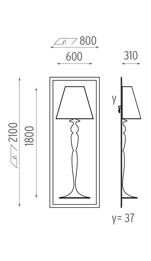 Настенный Светильник Flos Abajourd Hui Large Lampada da parete в Краснодаре