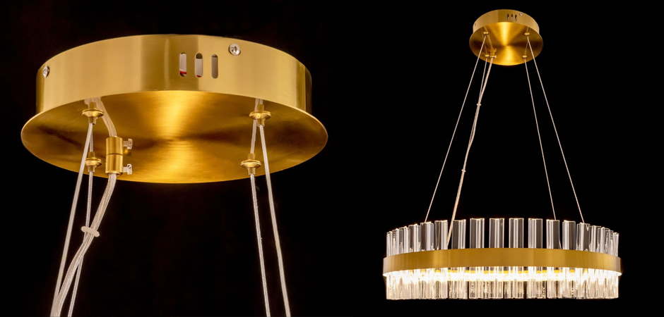 Круглая Люстра Кольцо Хрусталь диаметр 60 см RING Saturno Not Baroncelli Brass Круглая Люстра Кольцо Хрусталь диаметр 60 см RING Saturno Not Baroncelli Brass - Loft-Concept в Краснодаре