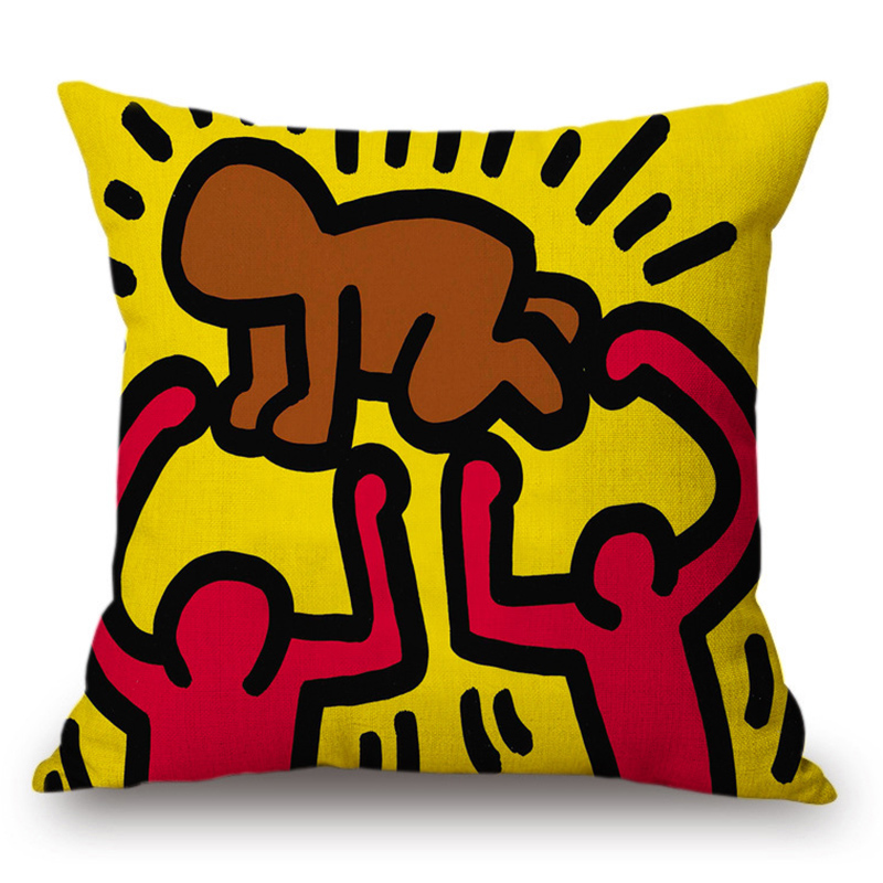 Подушка Keith Haring 5 Мульти в Краснодаре | Loft Concept 