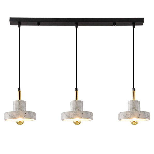 Люстра Tom Dixon Stone Pendant White 3 Белый Золотой в Краснодаре | Loft Concept 